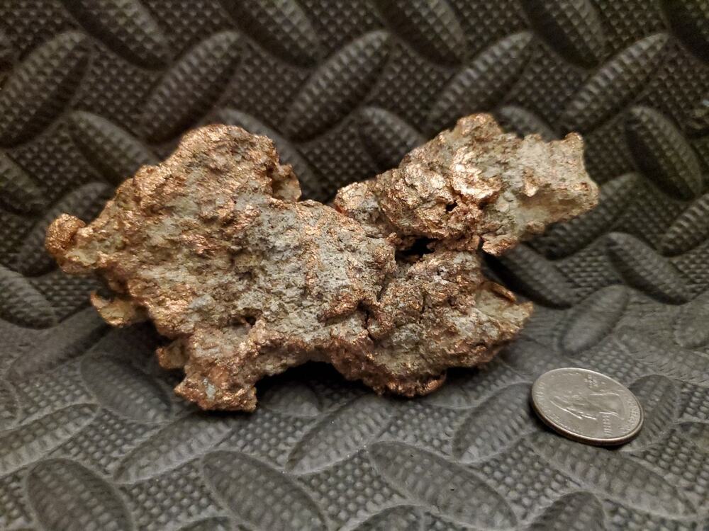 Natural Native Copper Specimen in Matrix 362g Heavy Mineral Display Rock